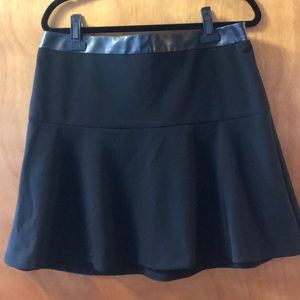 Ann Taylor Leather Trim Mini